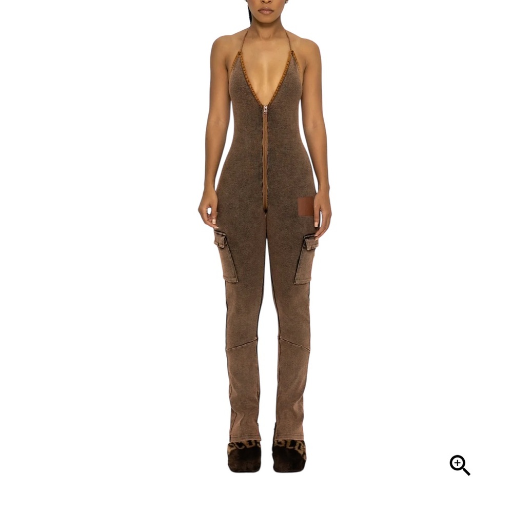 Tordrobes Rusted Uzip Jumpsuit
